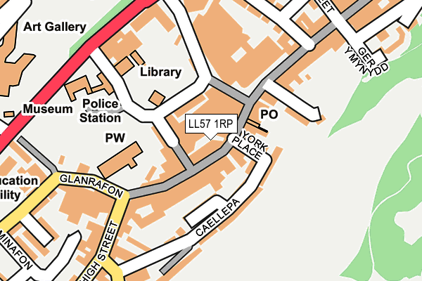 LL57 1RP map - OS OpenMap – Local (Ordnance Survey) LL57 1RP map - OS OpenMap – Local (Ordnance Survey)