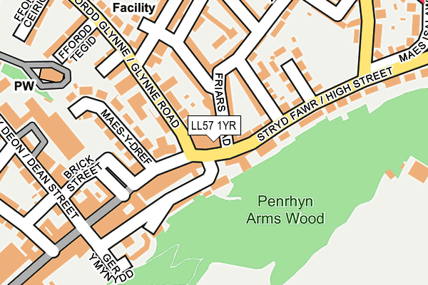 LL57 1YR map - OS OpenMap – Local (Ordnance Survey) LL57 1YR map - OS OpenMap – Local (Ordnance Survey)