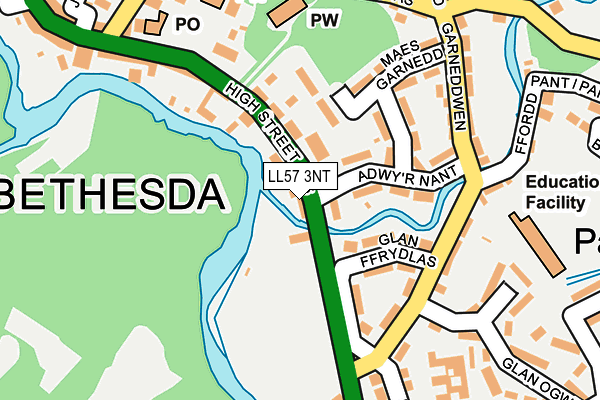 LL57 3NT map - OS OpenMap – Local (Ordnance Survey) LL57 3NT map - OS OpenMap – Local (Ordnance Survey)