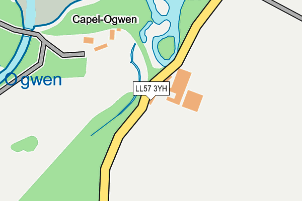 LL57 3YH map - OS OpenMap – Local (Ordnance Survey) LL57 3YH map - OS OpenMap – Local (Ordnance Survey)