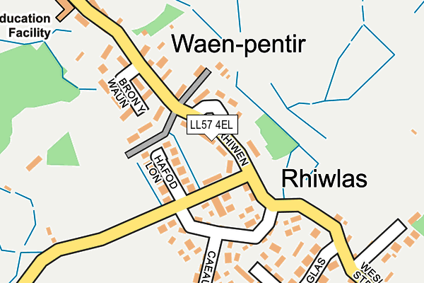 LL57 4EL map - OS OpenMap – Local (Ordnance Survey) LL57 4EL map - OS OpenMap – Local (Ordnance Survey)
