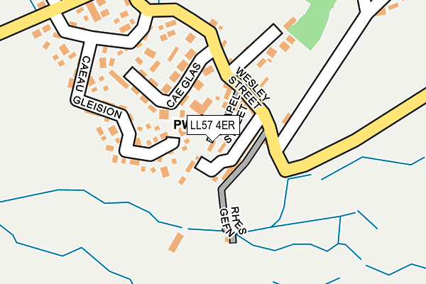 LL57 4ER map - OS OpenMap – Local (Ordnance Survey) LL57 4ER map - OS OpenMap – Local (Ordnance Survey)