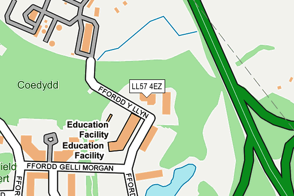 LL57 4EZ map - OS OpenMap – Local (Ordnance Survey) LL57 4EZ map - OS OpenMap – Local (Ordnance Survey)