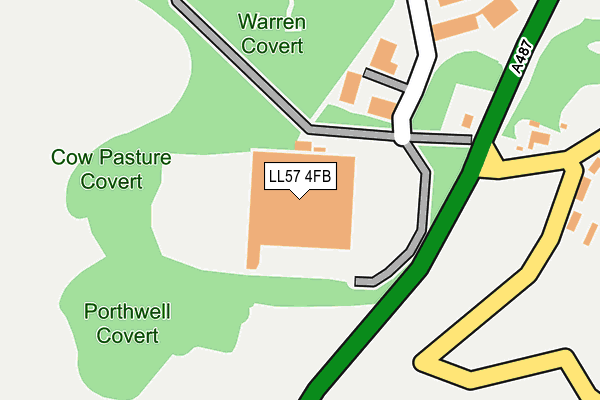 LL57 4FB map - OS OpenMap – Local (Ordnance Survey) LL57 4FB map - OS OpenMap – Local (Ordnance Survey)
