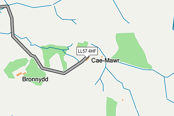 LL57 4HF map - OS OpenMap – Local (Ordnance Survey) LL57 4HF map - OS OpenMap – Local (Ordnance Survey)