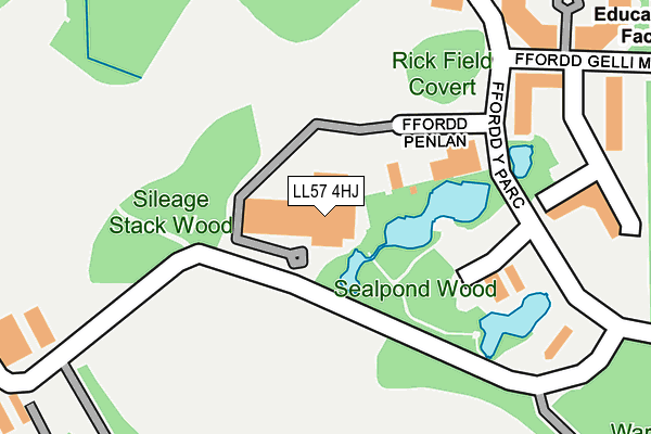 LL57 4HJ map - OS OpenMap – Local (Ordnance Survey) LL57 4HJ map - OS OpenMap – Local (Ordnance Survey)