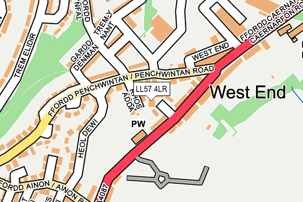 LL57 4LR map - OS OpenMap – Local (Ordnance Survey) LL57 4LR map - OS OpenMap – Local (Ordnance Survey)
