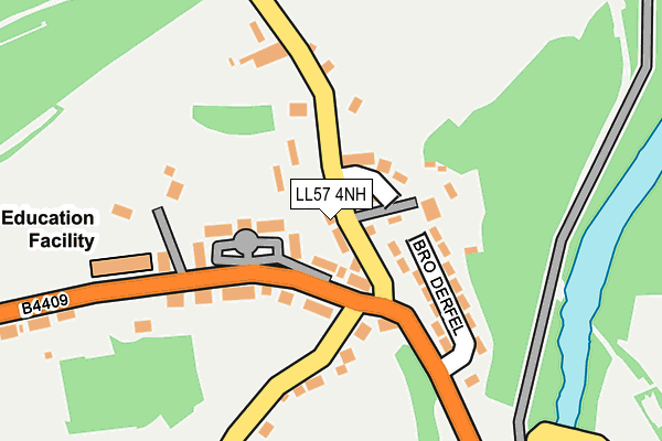 LL57 4NH map - OS OpenMap – Local (Ordnance Survey) LL57 4NH map - OS OpenMap – Local (Ordnance Survey)