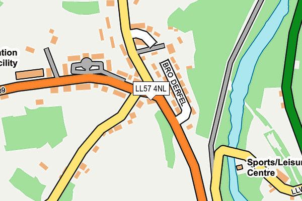 LL57 4NL map - OS OpenMap – Local (Ordnance Survey) LL57 4NL map - OS OpenMap – Local (Ordnance Survey)