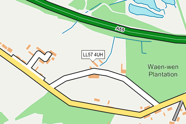 LL57 4UH map - OS OpenMap – Local (Ordnance Survey) LL57 4UH map - OS OpenMap – Local (Ordnance Survey)