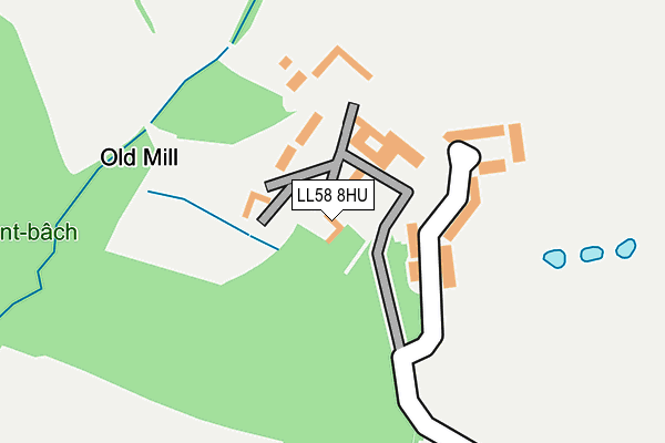 LL58 8HU map - OS OpenMap – Local (Ordnance Survey) LL58 8HU map - OS OpenMap – Local (Ordnance Survey)