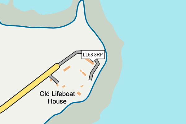 LL58 8RP map - OS OpenMap – Local (Ordnance Survey) LL58 8RP map - OS OpenMap – Local (Ordnance Survey)