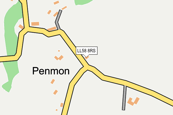 LL58 8RS map - OS OpenMap – Local (Ordnance Survey) LL58 8RS map - OS OpenMap – Local (Ordnance Survey)