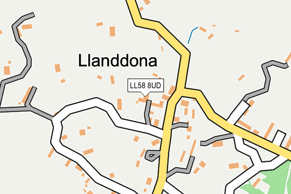 LL58 8UD map - OS OpenMap – Local (Ordnance Survey) LL58 8UD map - OS OpenMap – Local (Ordnance Survey)