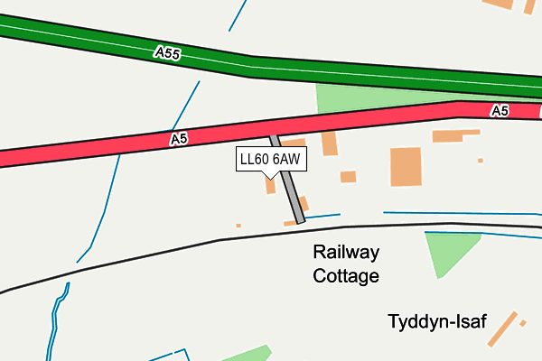 LL60 6AW map - OS OpenMap – Local (Ordnance Survey)