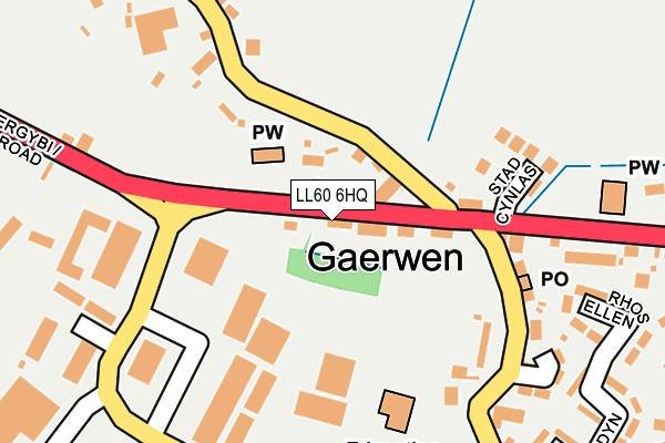 LL60 6HQ map - OS OpenMap – Local (Ordnance Survey) LL60 6HQ map - OS OpenMap – Local (Ordnance Survey)