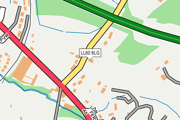 LL60 6LG map - OS OpenMap – Local (Ordnance Survey) LL60 6LG map - OS OpenMap – Local (Ordnance Survey)