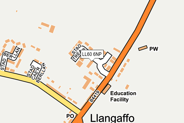 LL60 6NP map - OS OpenMap – Local (Ordnance Survey) LL60 6NP map - OS OpenMap – Local (Ordnance Survey)