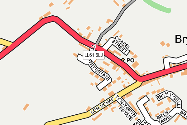 LL61 6LJ map - OS OpenMap – Local (Ordnance Survey) LL61 6LJ map - OS OpenMap – Local (Ordnance Survey)