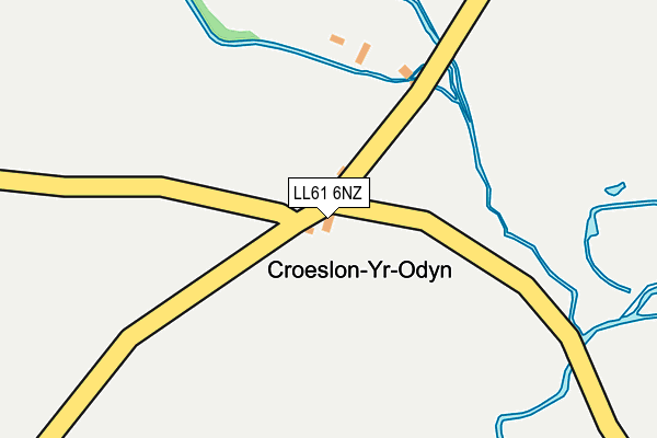 LL61 6NZ map - OS OpenMap – Local (Ordnance Survey) LL61 6NZ map - OS OpenMap – Local (Ordnance Survey)