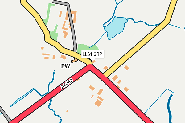 LL61 6RP map - OS OpenMap – Local (Ordnance Survey) LL61 6RP map - OS OpenMap – Local (Ordnance Survey)