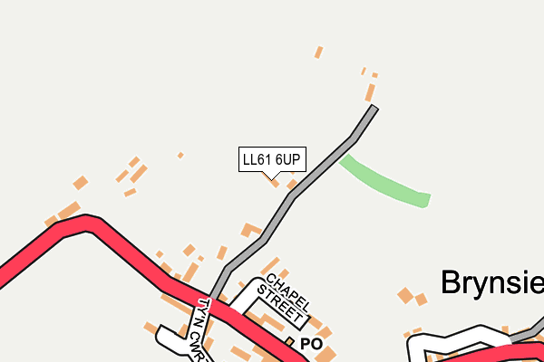 LL61 6UP map - OS OpenMap – Local (Ordnance Survey) LL61 6UP map - OS OpenMap – Local (Ordnance Survey)