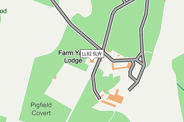 LL62 5LW map - OS OpenMap – Local (Ordnance Survey) LL62 5LW map - OS OpenMap – Local (Ordnance Survey)