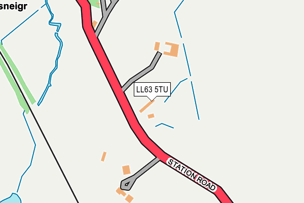 LL63 5TU map - OS OpenMap – Local (Ordnance Survey) LL63 5TU map - OS OpenMap – Local (Ordnance Survey)