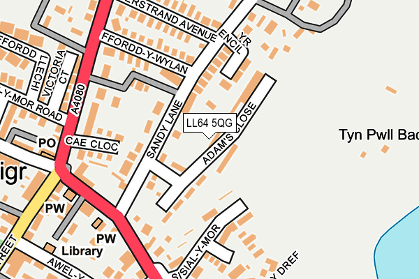 LL64 5QG map - OS OpenMap – Local (Ordnance Survey) LL64 5QG map - OS OpenMap – Local (Ordnance Survey)