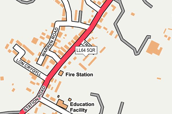 LL64 5QR map - OS OpenMap – Local (Ordnance Survey) LL64 5QR map - OS OpenMap – Local (Ordnance Survey)