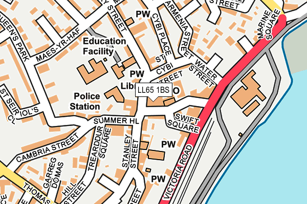 LL65 1BS map - OS OpenMap – Local (Ordnance Survey) LL65 1BS map - OS OpenMap – Local (Ordnance Survey)