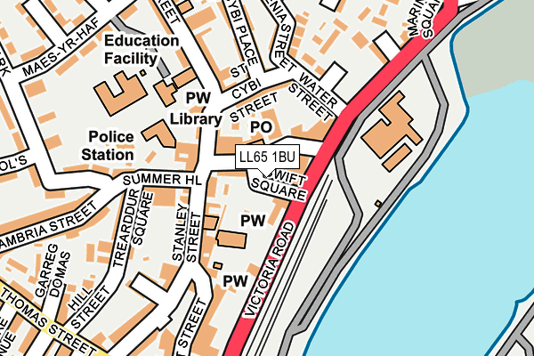 LL65 1BU map - OS OpenMap – Local (Ordnance Survey) LL65 1BU map - OS OpenMap – Local (Ordnance Survey)