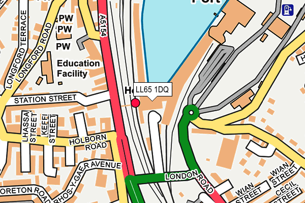 LL65 1DQ map - OS OpenMap – Local (Ordnance Survey) LL65 1DQ map - OS OpenMap – Local (Ordnance Survey)