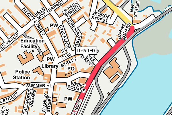 LL65 1ED map - OS OpenMap – Local (Ordnance Survey) LL65 1ED map - OS OpenMap – Local (Ordnance Survey)