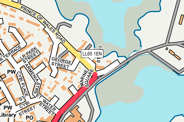 LL65 1EN map - OS OpenMap – Local (Ordnance Survey) LL65 1EN map - OS OpenMap – Local (Ordnance Survey)