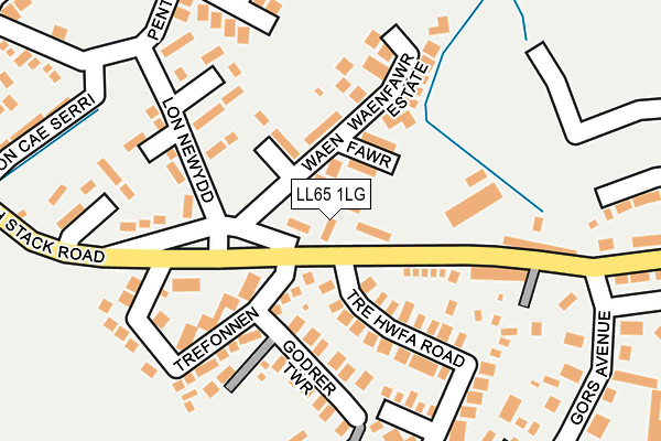 LL65 1LG map - OS OpenMap – Local (Ordnance Survey) LL65 1LG map - OS OpenMap – Local (Ordnance Survey)