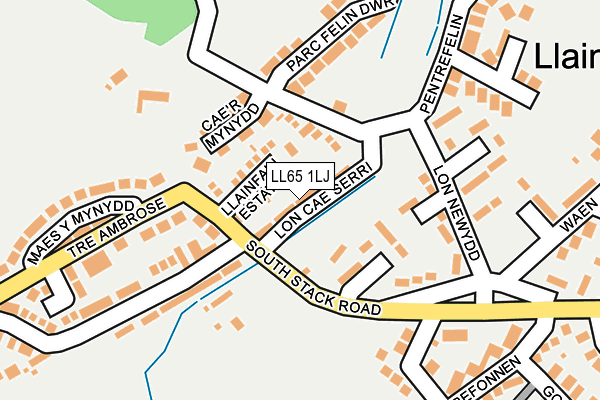 LL65 1LJ map - OS OpenMap – Local (Ordnance Survey) LL65 1LJ map - OS OpenMap – Local (Ordnance Survey)