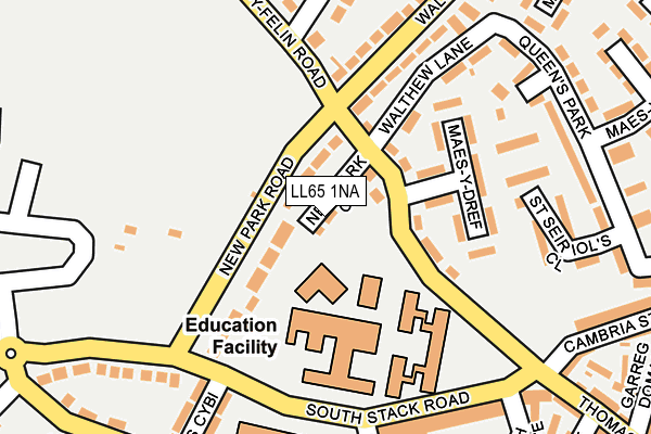 LL65 1NA map - OS OpenMap – Local (Ordnance Survey) LL65 1NA map - OS OpenMap – Local (Ordnance Survey)