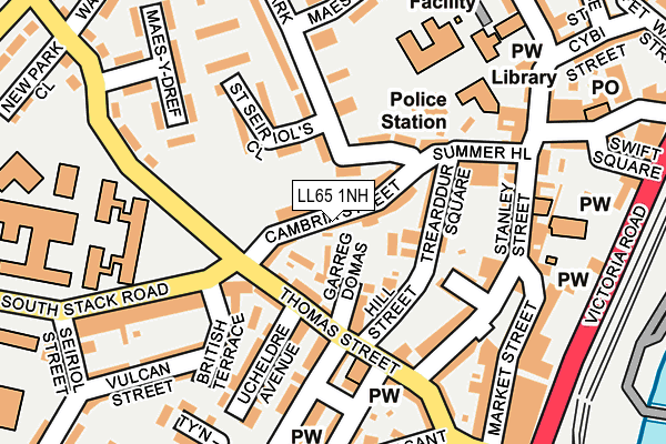 LL65 1NH map - OS OpenMap – Local (Ordnance Survey) LL65 1NH map - OS OpenMap – Local (Ordnance Survey)