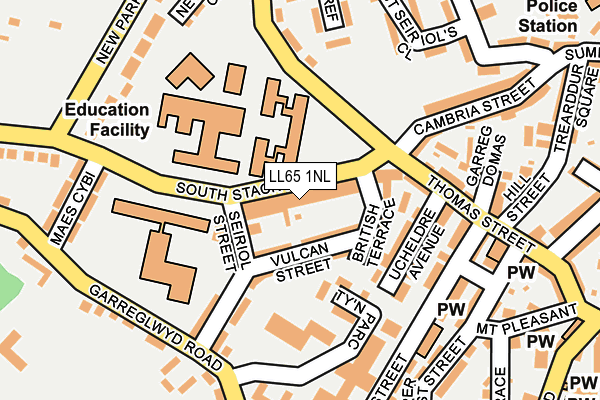 LL65 1NL map - OS OpenMap – Local (Ordnance Survey) LL65 1NL map - OS OpenMap – Local (Ordnance Survey)