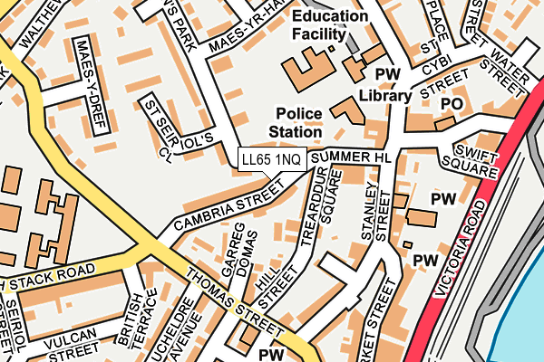 LL65 1NQ map - OS OpenMap – Local (Ordnance Survey) LL65 1NQ map - OS OpenMap – Local (Ordnance Survey)