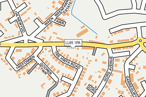 LL65 1PA map - OS OpenMap – Local (Ordnance Survey) LL65 1PA map - OS OpenMap – Local (Ordnance Survey)