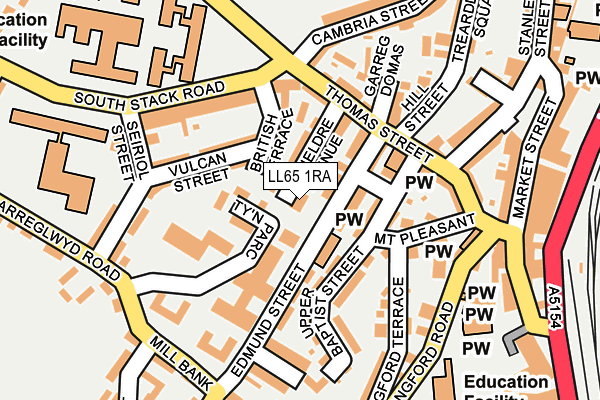 LL65 1RA map - OS OpenMap – Local (Ordnance Survey) LL65 1RA map - OS OpenMap – Local (Ordnance Survey)