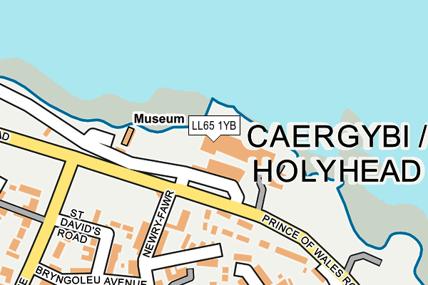 LL65 1YB map - OS OpenMap – Local (Ordnance Survey) LL65 1YB map - OS OpenMap – Local (Ordnance Survey)