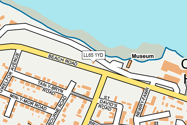 LL65 1YD map - OS OpenMap – Local (Ordnance Survey) LL65 1YD map - OS OpenMap – Local (Ordnance Survey)
