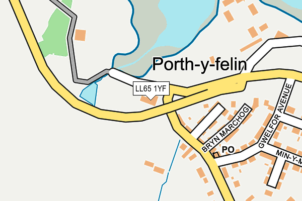 LL65 1YF map - OS OpenMap – Local (Ordnance Survey) LL65 1YF map - OS OpenMap – Local (Ordnance Survey)