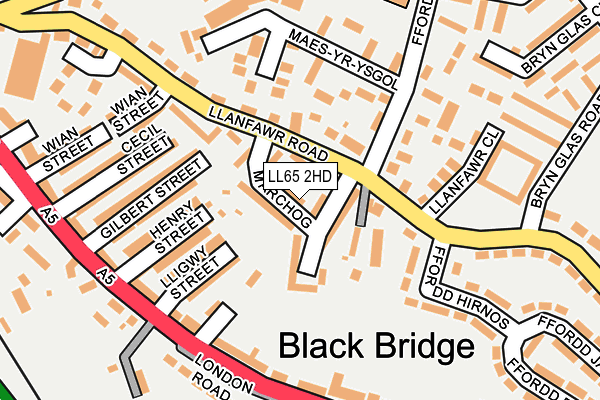 LL65 2HD map - OS OpenMap – Local (Ordnance Survey) LL65 2HD map - OS OpenMap – Local (Ordnance Survey)