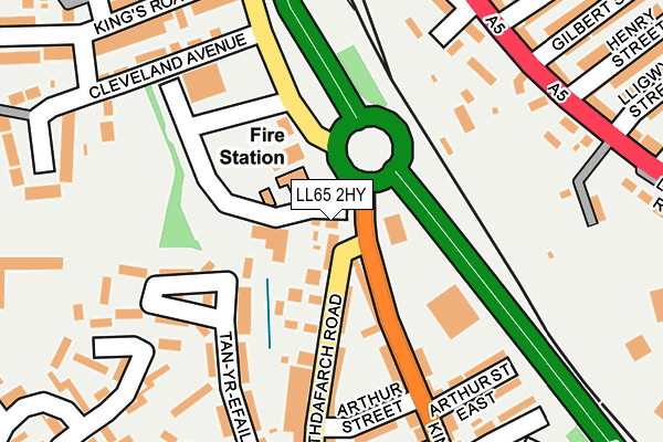 LL65 2HY map - OS OpenMap – Local (Ordnance Survey) LL65 2HY map - OS OpenMap – Local (Ordnance Survey)