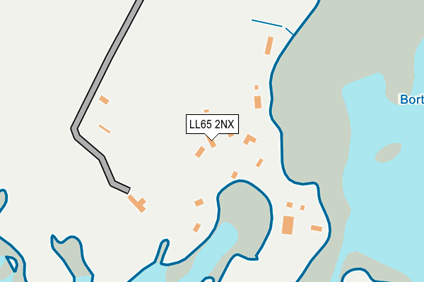 LL65 2NX map - OS OpenMap – Local (Ordnance Survey) LL65 2NX map - OS OpenMap – Local (Ordnance Survey)
