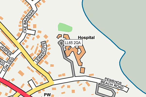 LL65 2QA map - OS OpenMap – Local (Ordnance Survey) LL65 2QA map - OS OpenMap – Local (Ordnance Survey)